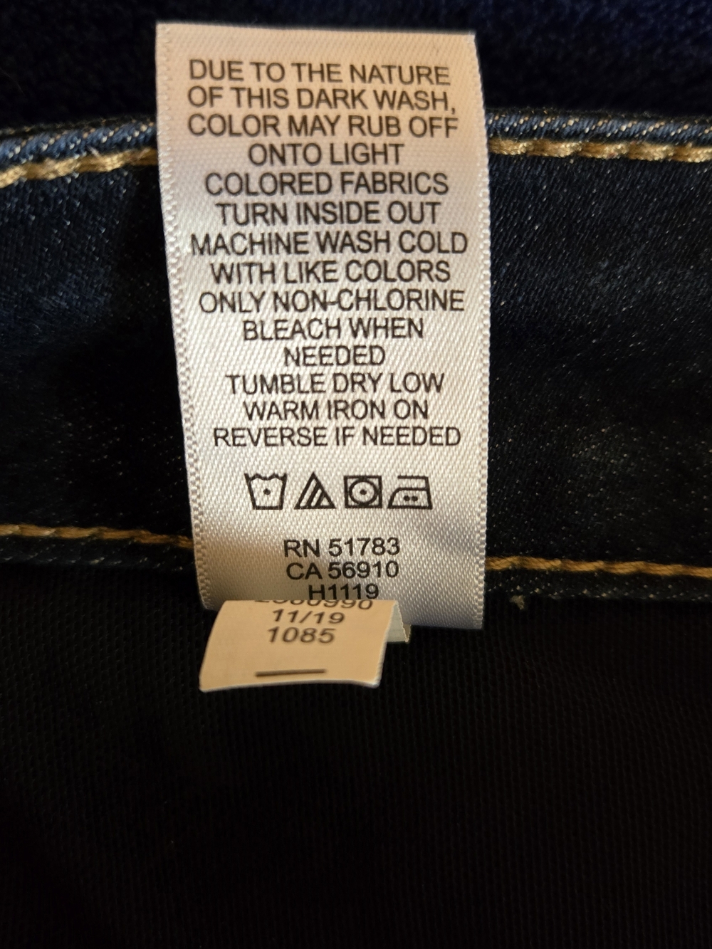 Maurices Everflex Women's Boot Cut Jeans in Dark Blue Wash - Picture 5 of 6